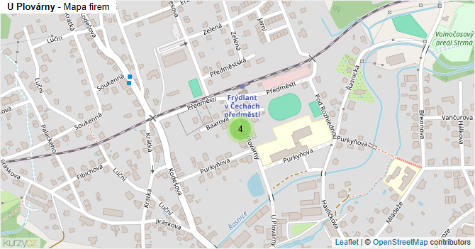 U Plovárny - mapa firem