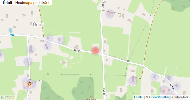 Údolí - mapa podnikání