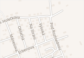 Vysoká v obci Frýdlant - mapa ulice