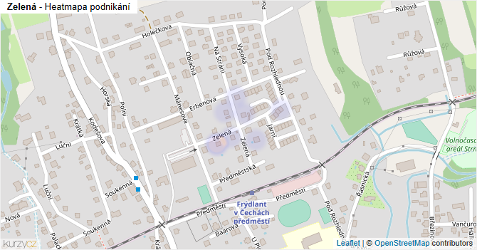 Zelená - mapa podnikání