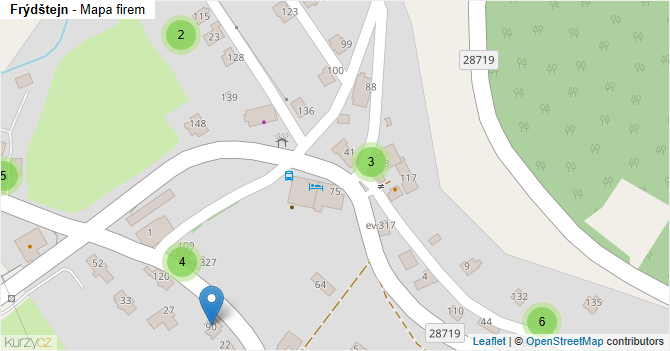 Frýdštejn - mapa firem