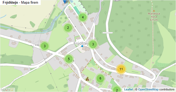 Frýdštejn - mapa firem