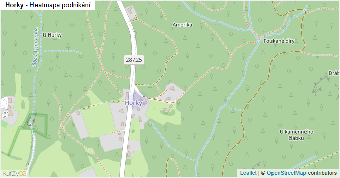 Horky - mapa podnikání