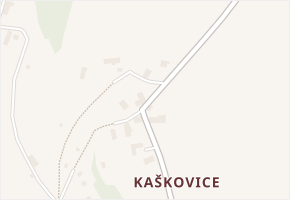Kaškovice v obci Frýdštejn - mapa části obce