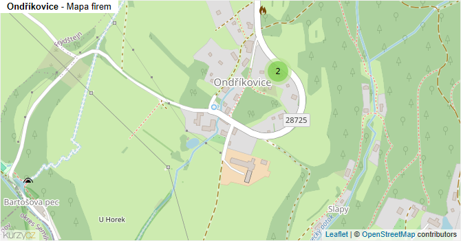Ondříkovice - mapa firem