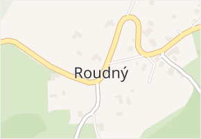 Roudný v obci Frýdštejn - mapa části obce