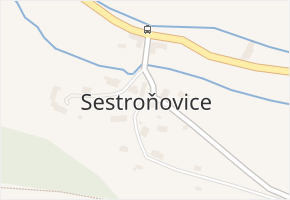 Sestroňovice v obci Frýdštejn - mapa části obce