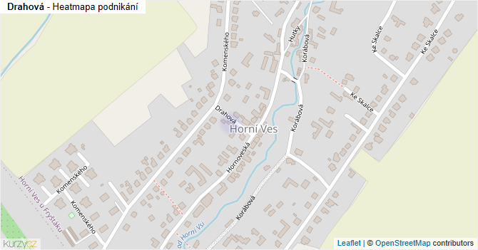 Drahová - mapa podnikání