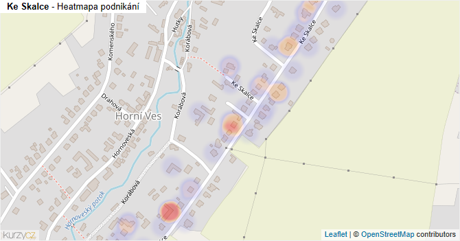 Ke Skalce - mapa podnikání