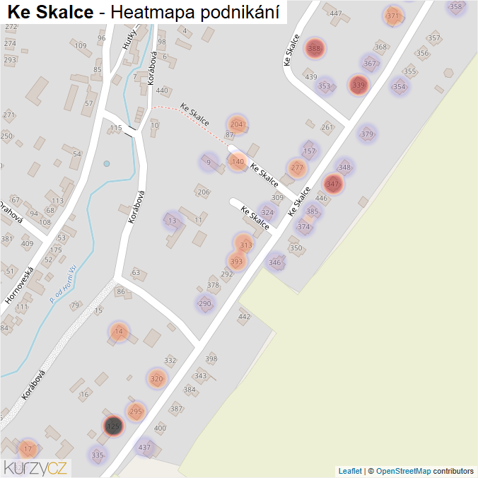 Mapa Ke Skalce - Firmy v ulici.