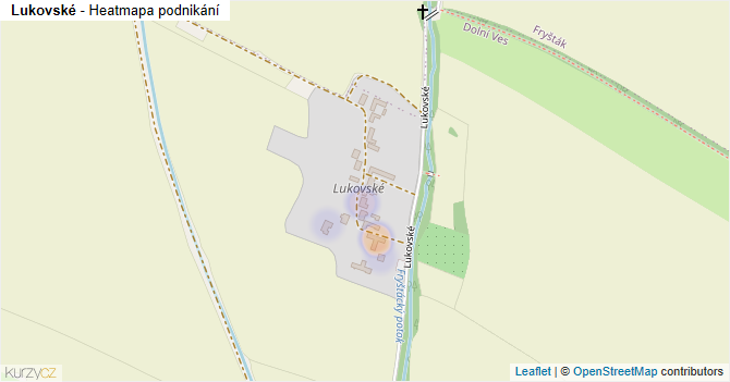 Lukovské - mapa podnikání