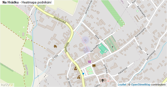 Na Hrádku - mapa podnikání