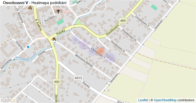 Osvobození V - mapa podnikání