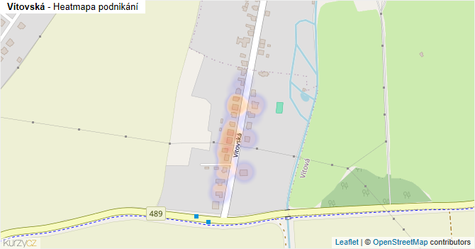 Vítovská - mapa podnikání