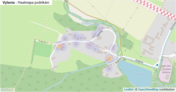 Vylanta - mapa podnikání