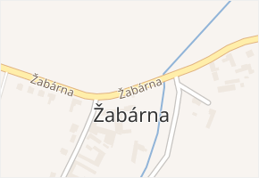 Žabárna v obci Fryšták - mapa ulice