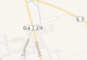 Děrenská v obci Fulnek - mapa ulice