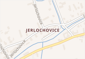 Jerlochovice v obci Fulnek - mapa části obce