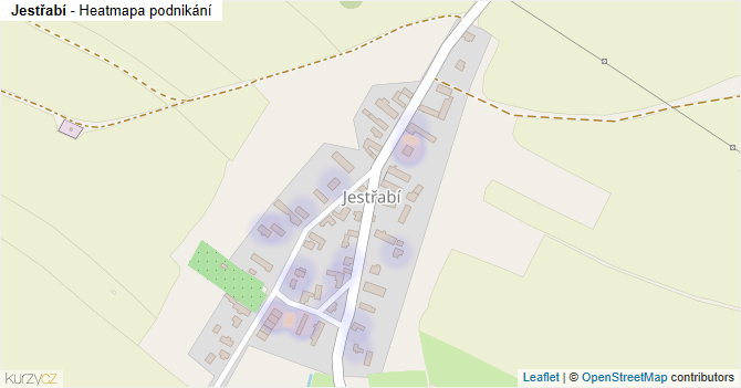 Jestřabí - mapa podnikání