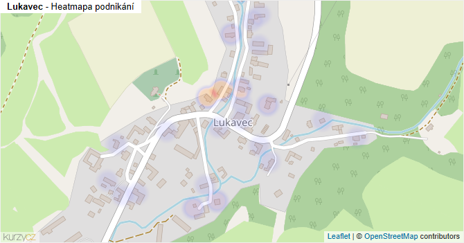 Lukavec - mapa podnikání