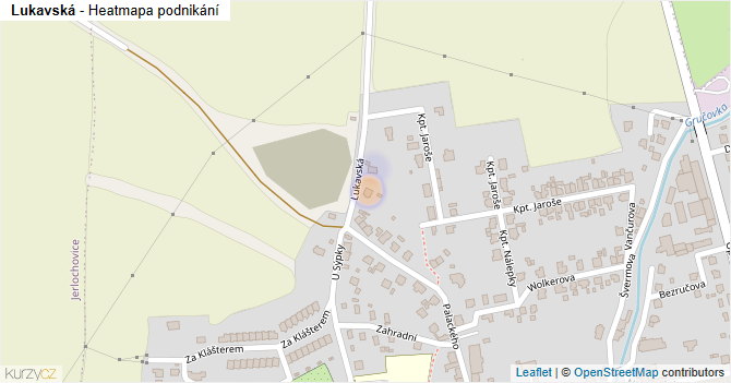 Lukavská - mapa podnikání
