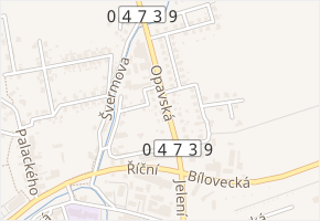 Opavská v obci Fulnek - mapa ulice