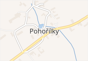 Pohořílky v obci Fulnek - mapa části obce