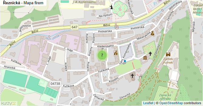 Řeznická - mapa firem