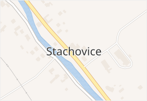 Stachovice v obci Fulnek - mapa části obce