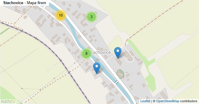 Stachovice - mapa firem