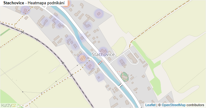 Stachovice - mapa podnikání