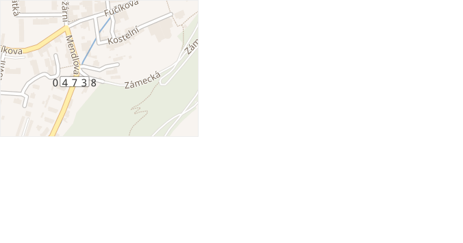 Tovární v obci Fulnek - mapa ulice