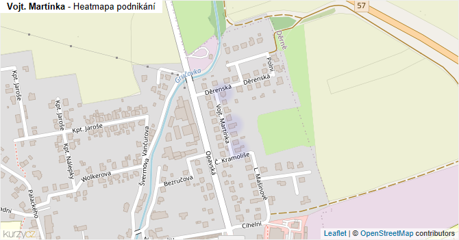 Vojt. Martínka - mapa podnikání