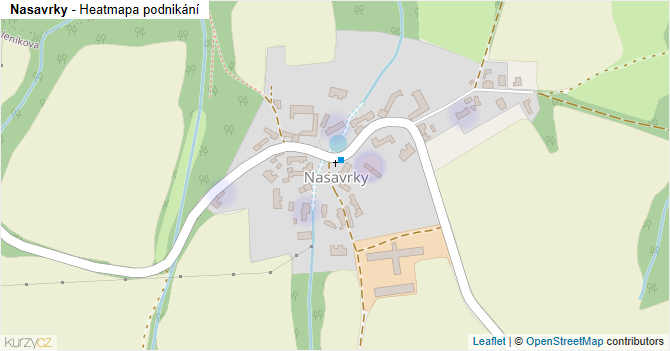 Nasavrky - mapa podnikání