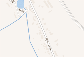 Ráj v obci Golčův Jeníkov - mapa ulice