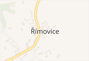 Římovice v obci Golčův Jeníkov - mapa části obce