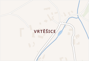 Vrtěšice v obci Golčův Jeníkov - mapa části obce