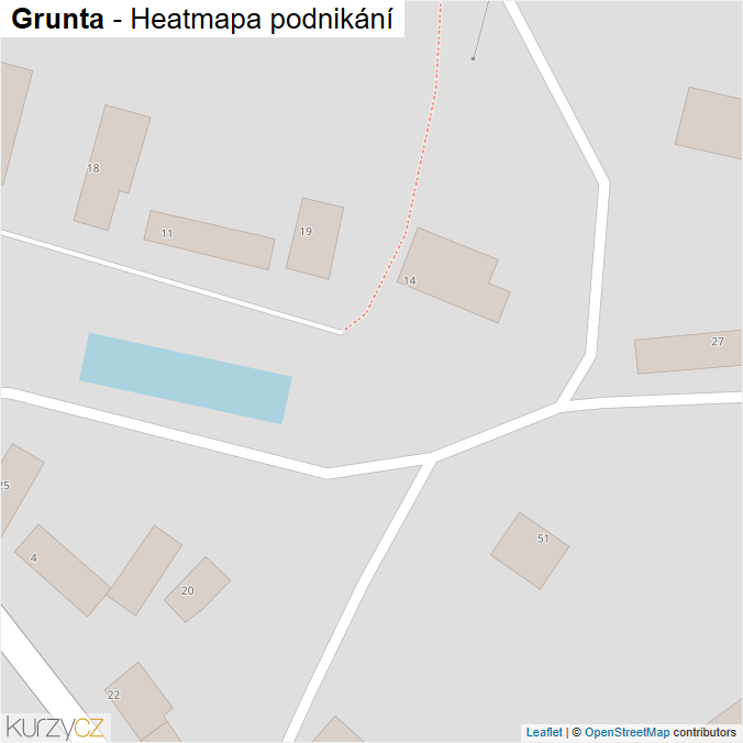 Mapa Grunta - Firmy v obci.