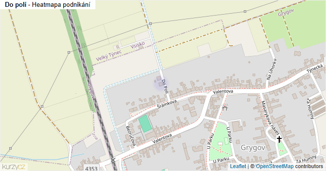 Do polí - mapa podnikání