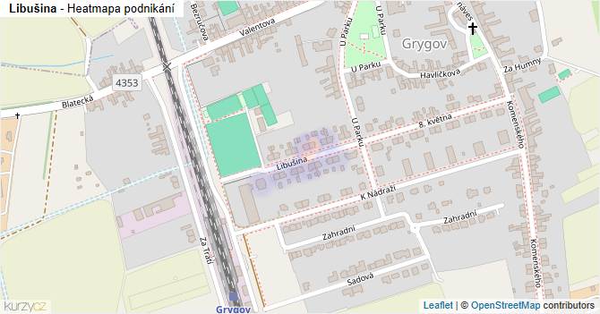 Libušina - mapa podnikání