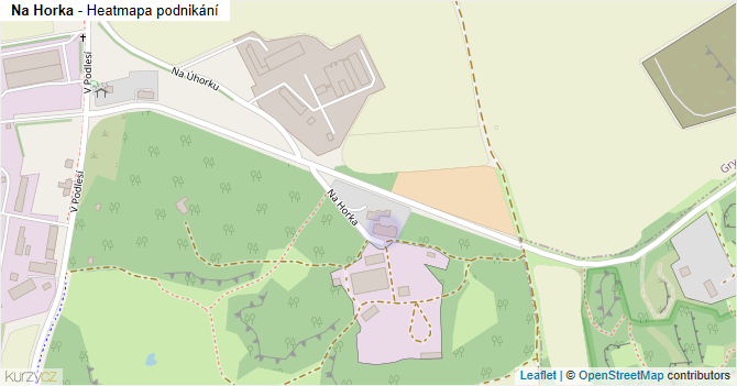 Na Horka - mapa podnikání