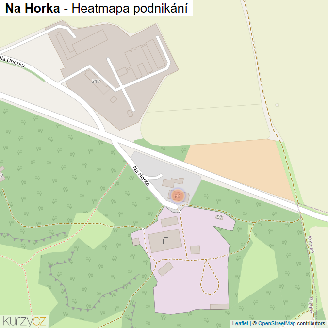 Mapa Na Horka - Firmy v ulici.