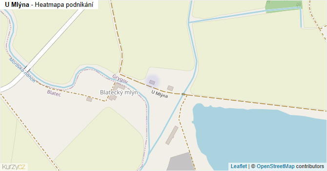 U Mlýna - mapa podnikání