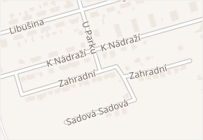 Zahradní v obci Grygov - mapa ulice