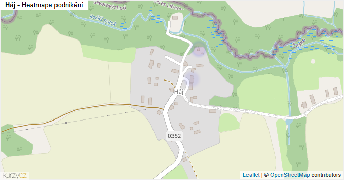 Háj - mapa podnikání
