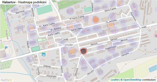 Habartov - mapa podnikání