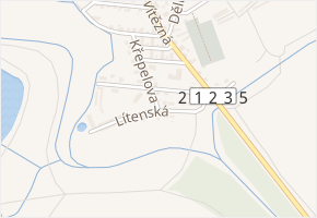 Lítenská v obci Habartov - mapa ulice