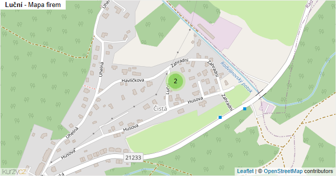 Luční - mapa firem
