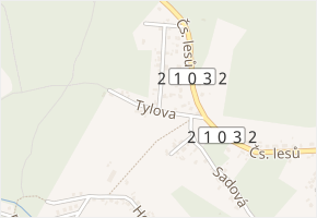 Tylova v obci Habartov - mapa ulice