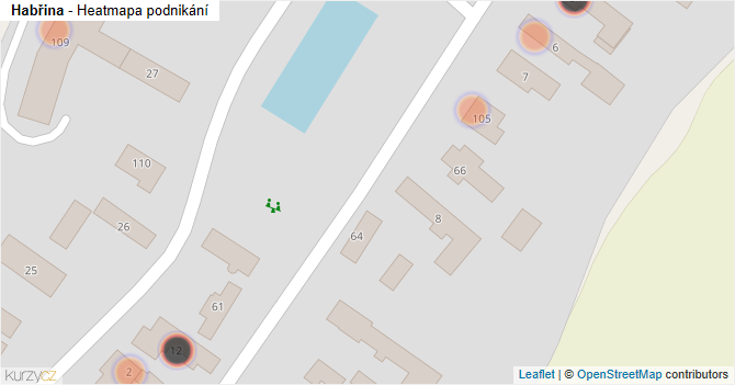 Habřina - mapa podnikání